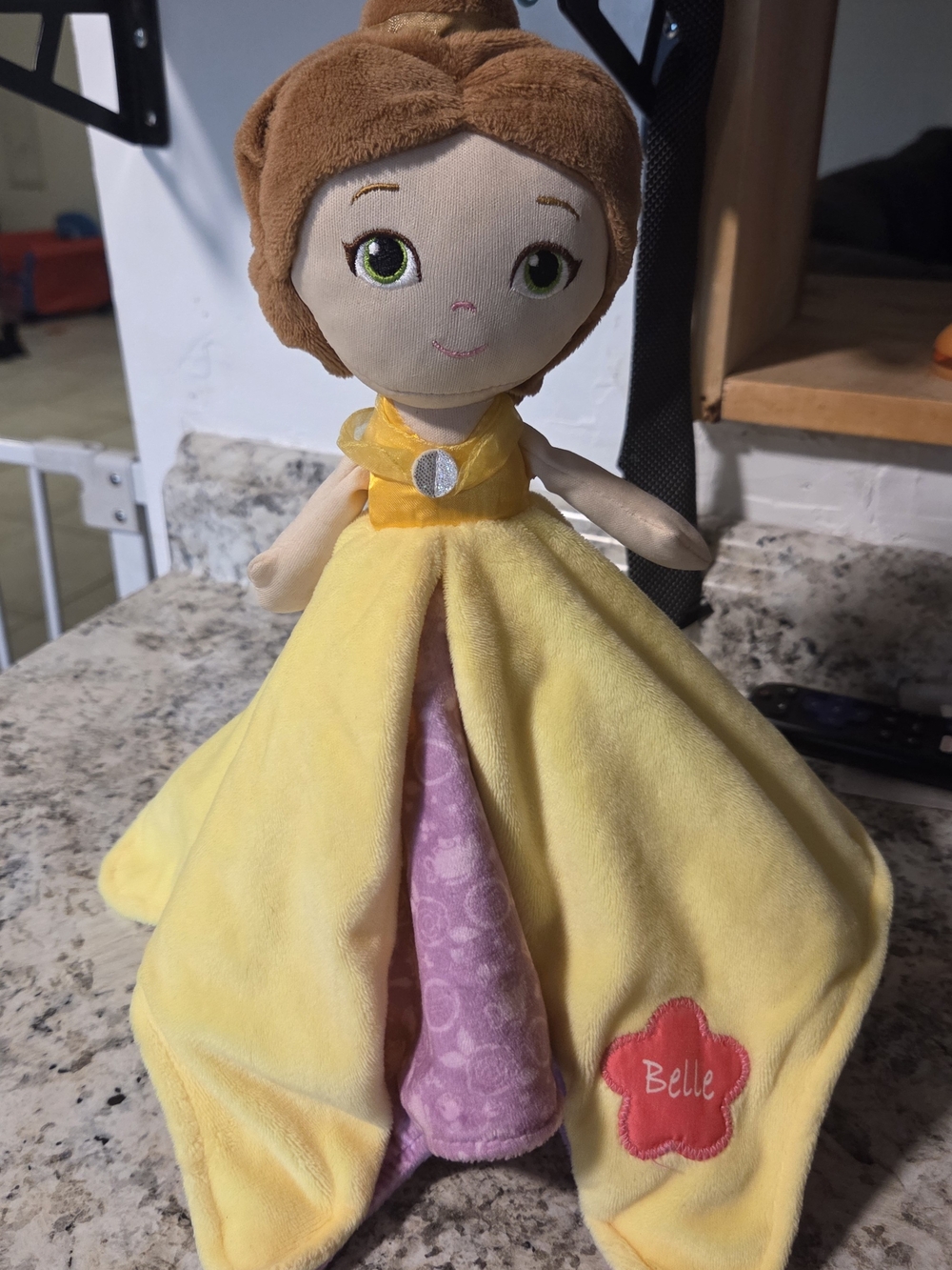 Disney Belle Plush Doll in Yellow and Pink